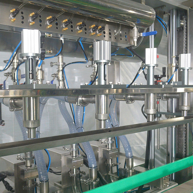 Máquina automática de llenado de aceite de oliva líquido de 4 cabezas para aceite de girasol