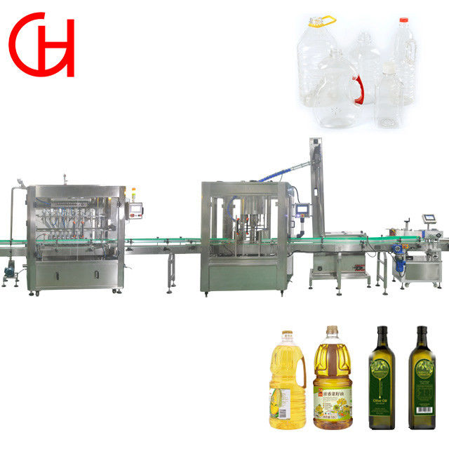 Máquina de llenado de aceite con bomba de engranajes de 3 cabezas para la línea de producción de sellamiento, etiquetado y embalaje