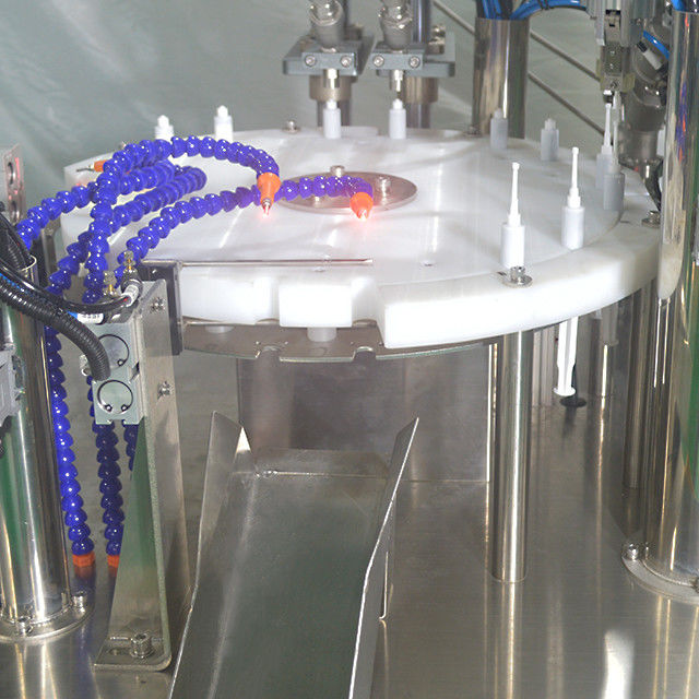 Máquina de llenado y tapón de tornillo de dos cabezas neumática de 10 ml para gel de aceite líquido