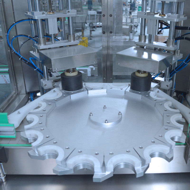 Máquina de sellado automática de llenado de vacío de pegamento y tapa para el tamaño de la botella