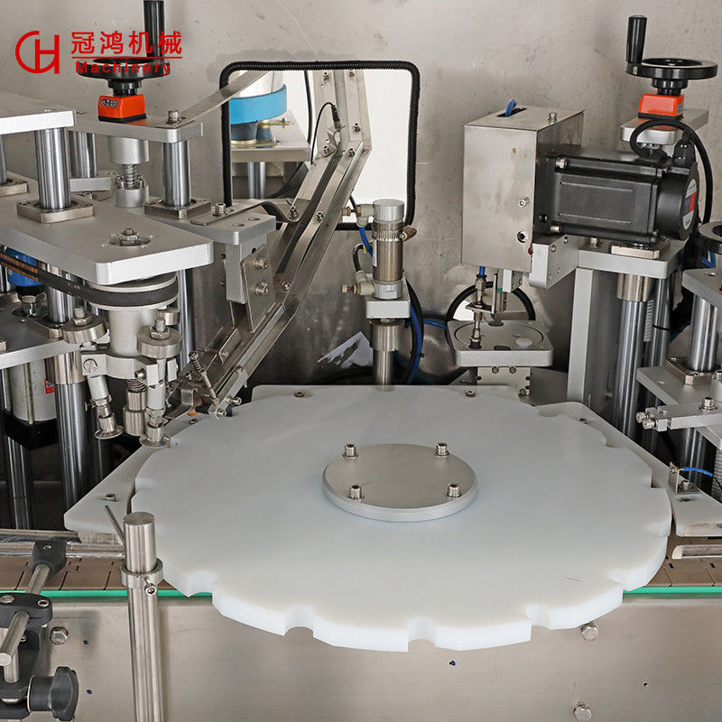 220V/380V 50HZ Velocidad de voltaje Máquina de tapón de relleno de botellas de ampolla de vidrio automática completa