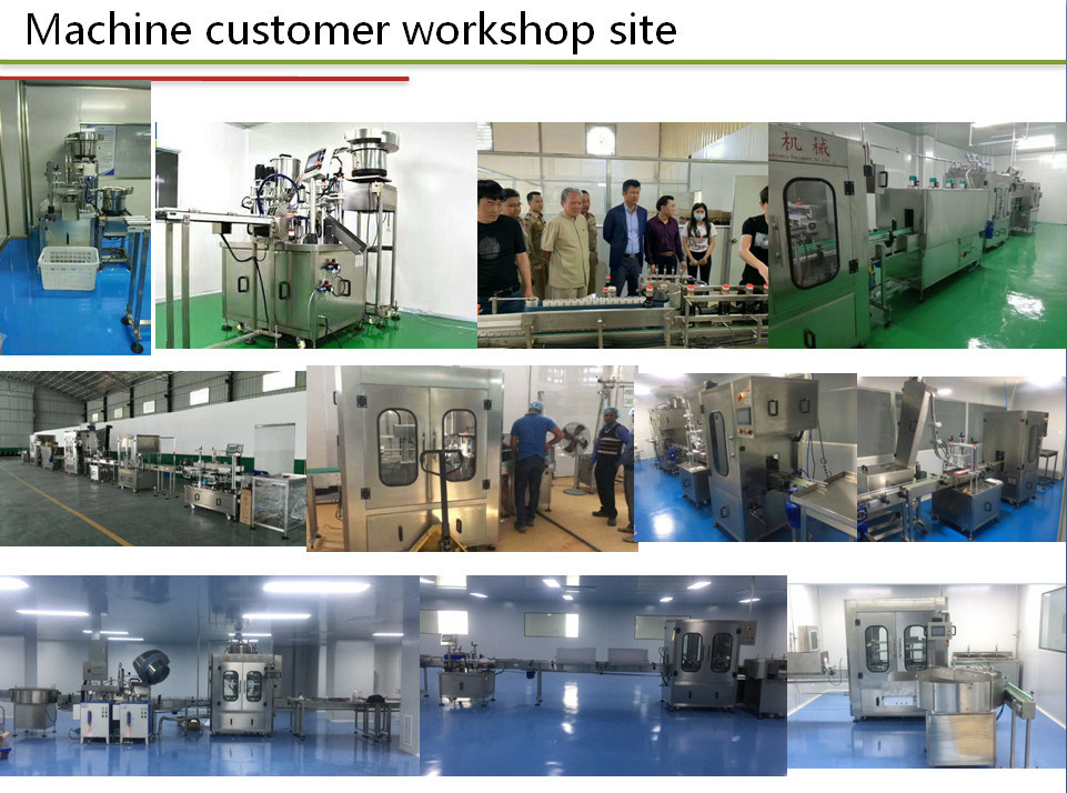 Línea de producción automática de botellas de perfume cosmético para bebidas alimenticias