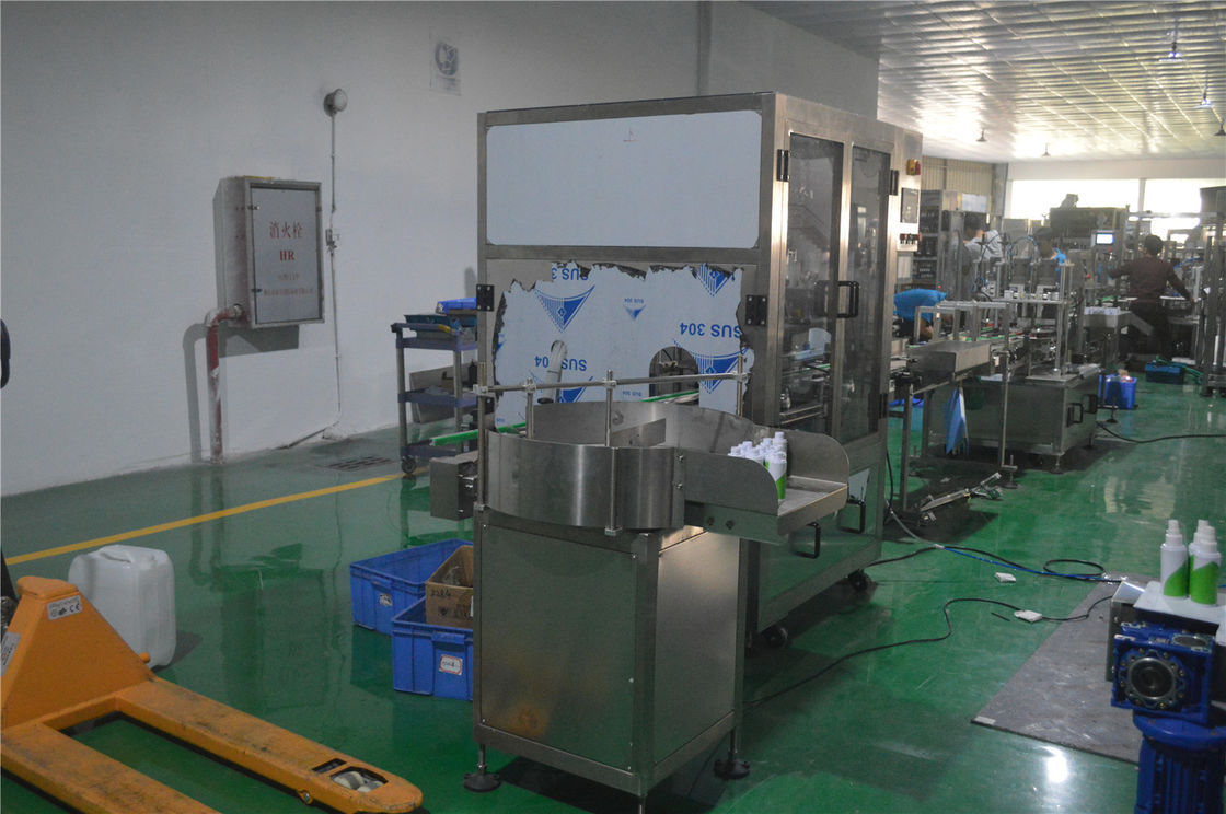 16 cabezas botella de cuidado de la piel bomba peristáltica línea de producción de máquina de llenado para la salida