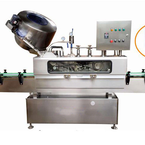 Inspección por video de la máquina automática de tapón de vacío de vapor para botellas de vidrio