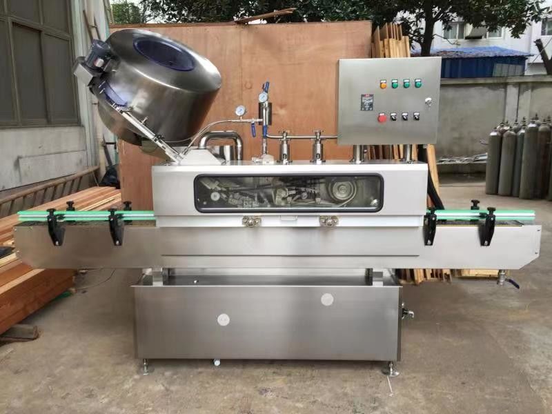 Inspección por video de la máquina automática de tapón de vacío de vapor para botellas de vidrio
