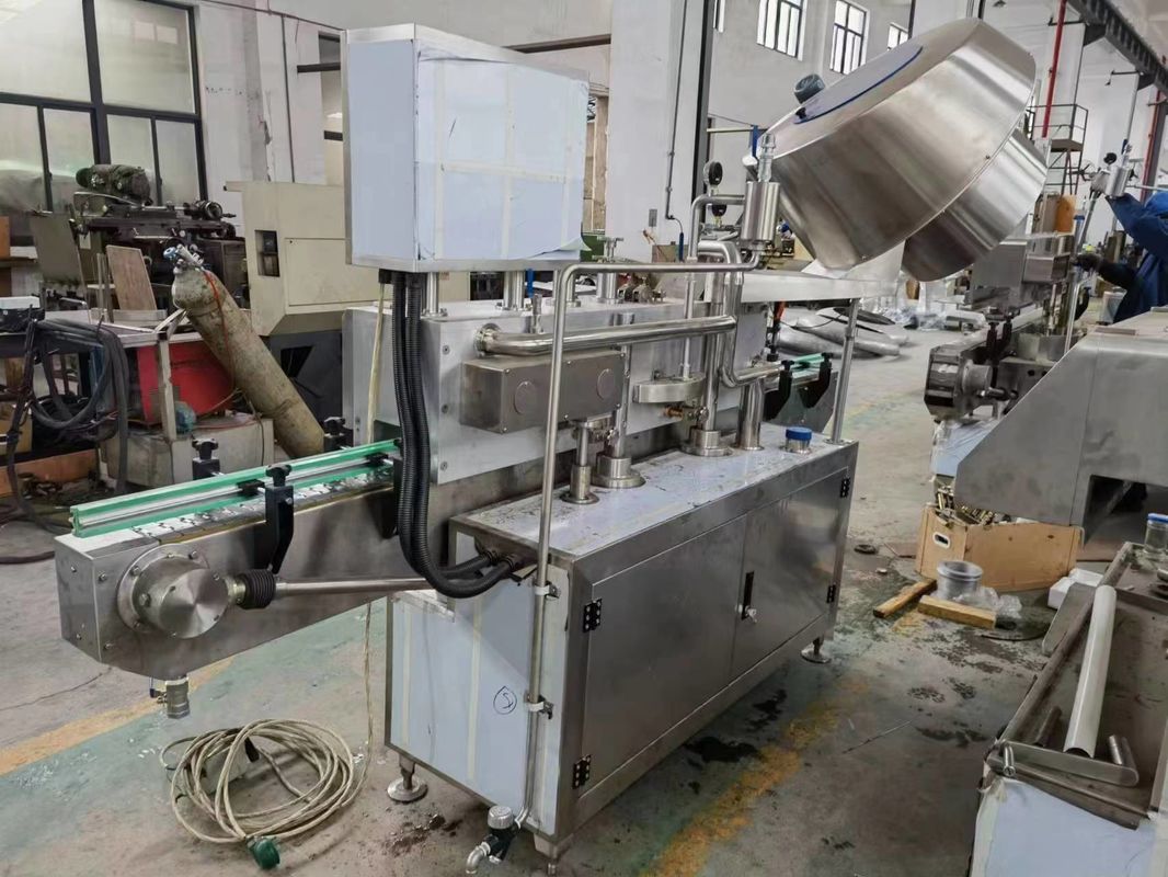 Inspección por video de la máquina automática de tapón de vacío de vapor para botellas de vidrio