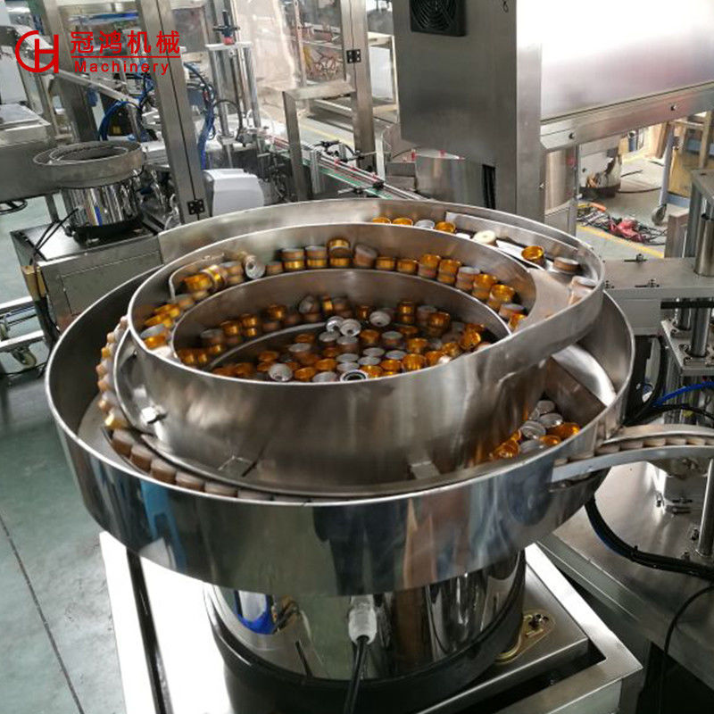 Presión del aire 0,4-0,6mpa Tipo giratorio de aluminio tapas alimentador para y operación automática