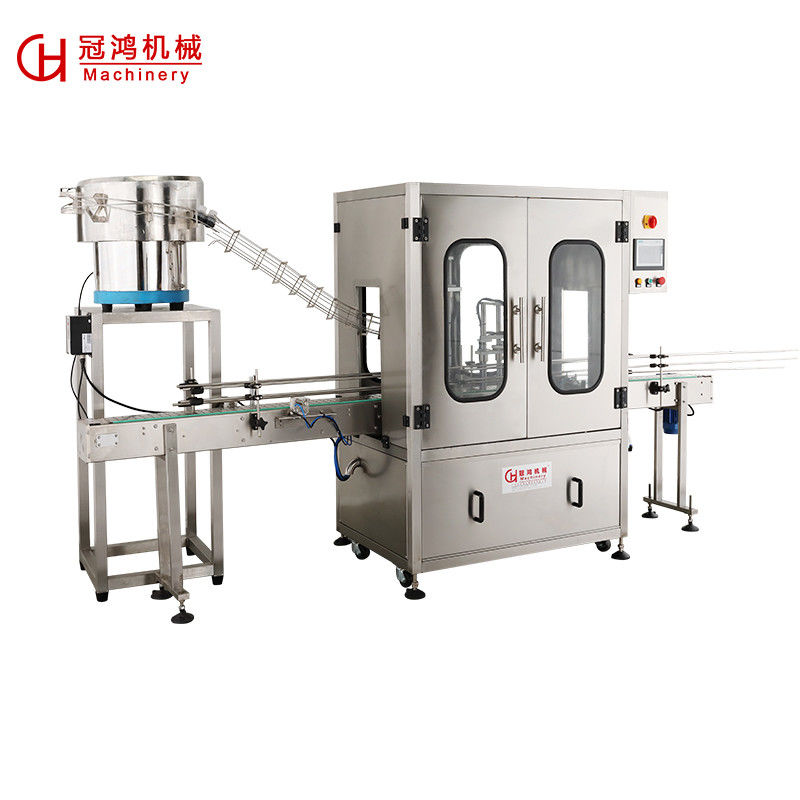 2000*1400*2380mm Máquina automática automática de taponamiento de botellas de plástico con tornillo para taponamiento