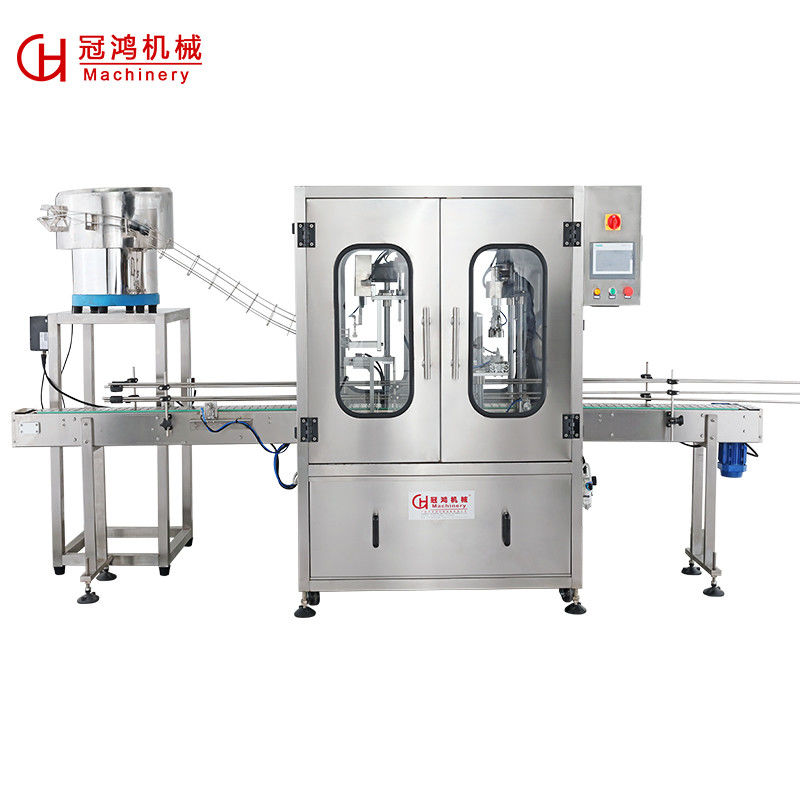 2000*1400*2380mm Máquina automática automática de taponamiento de botellas de plástico con tornillo para taponamiento