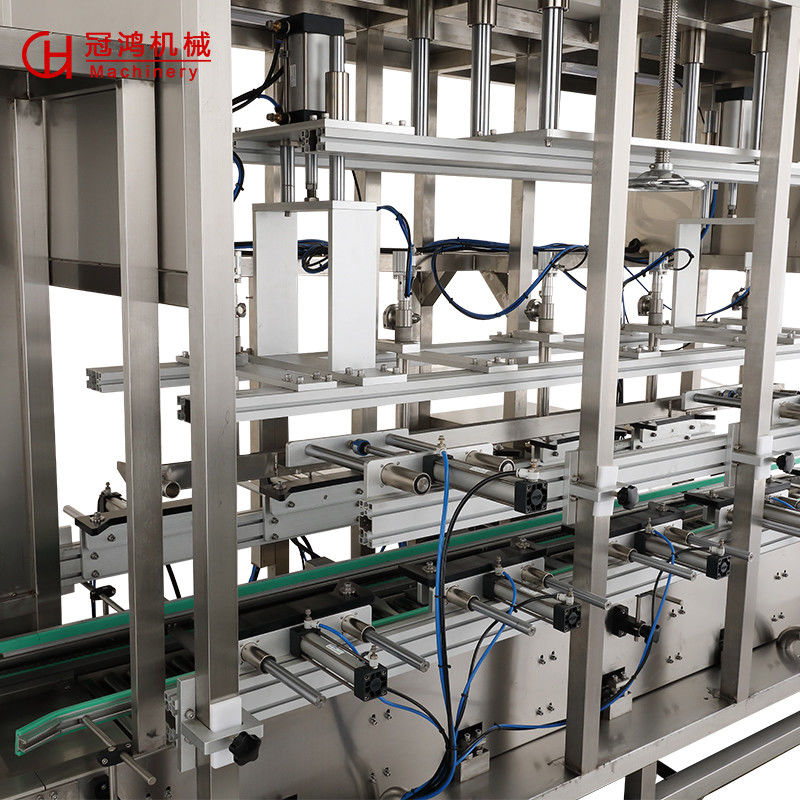 Conexión de enchufe con 5 cabezas Máquina automática de llenado de pintura de alta velocidad de 20L para botellas