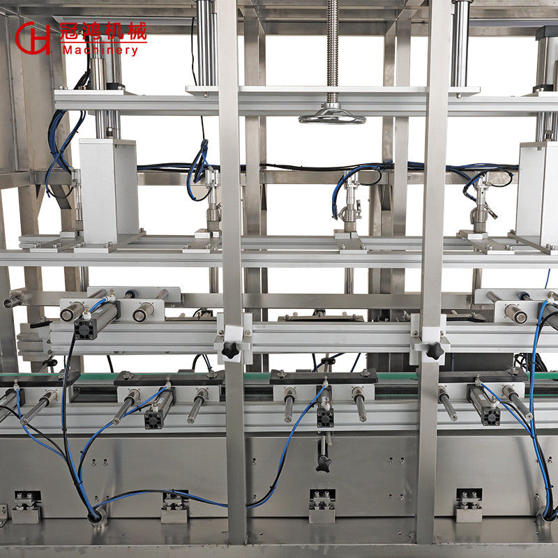 Conexión de enchufe con 5 cabezas Máquina automática de llenado de pintura de alta velocidad de 20L para botellas