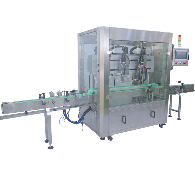 Máquina de tapado automático de 3 cabezas de alto rendimiento para botellas de plástico de capacidad 4000BPH