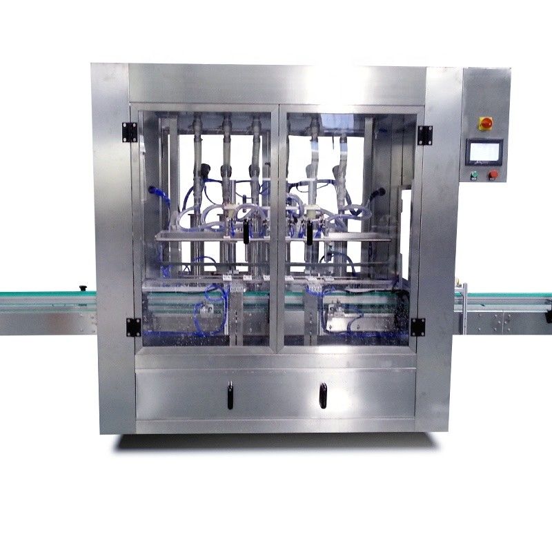 Máquina automática de etiquetado de tapón con bloqueo de llenado de 4 cabezas para botellas de vidrio de vino/liquor