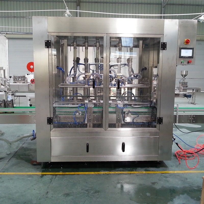 Máquina automática de etiquetado de tapón con bloqueo de llenado de 4 cabezas para botellas de vidrio de vino/liquor