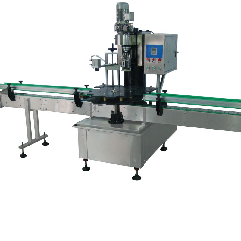 Máquina automática de etiquetado de tapón con bloqueo de llenado de 4 cabezas para botellas de vidrio de vino/liquor