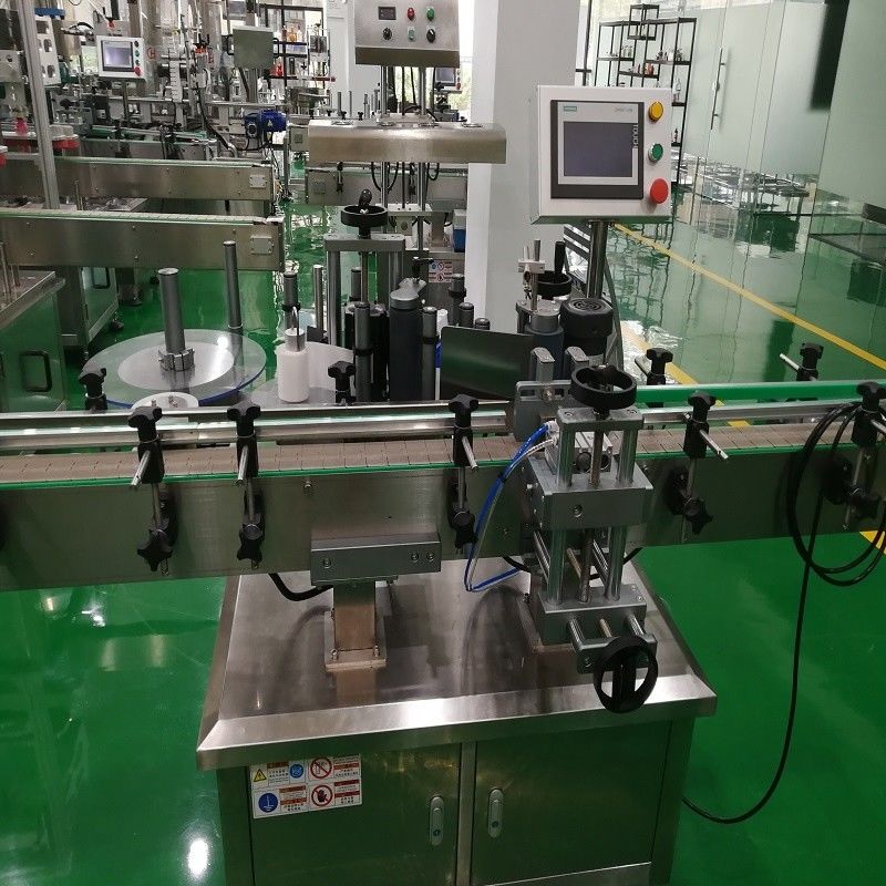 Máquina automática de etiquetado de tapón con bloqueo de llenado de 4 cabezas para botellas de vidrio de vino/liquor