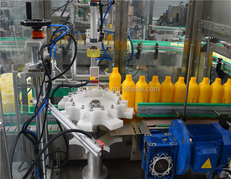 Alta productividad 16 cabezas de sellador de neumáticos Servo pistón máquina automática de llenado de tapas