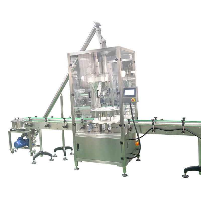 320 KG Componentes centrales Equipo de llenado de botellas de polvo PLC para producción automática