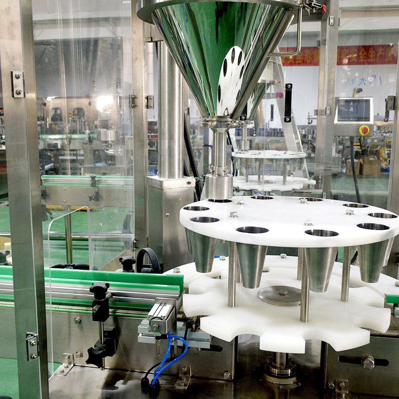 320 KG Componentes centrales Equipo de llenado de botellas de polvo PLC para producción automática