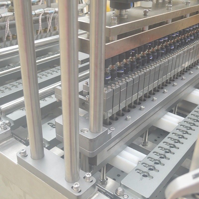 Máquina de llenado de frascos de vial controlada por PLC para tubos de ensayo y recipientes de muestras de plástico