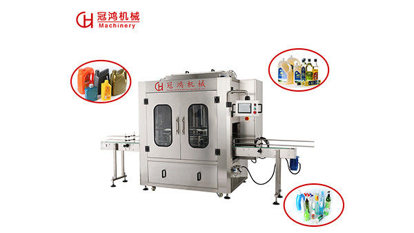 Máquina automática de llenado de líquido de 4 cabezas para el embalaje de aceite comestible/champoo/líquido/detergente