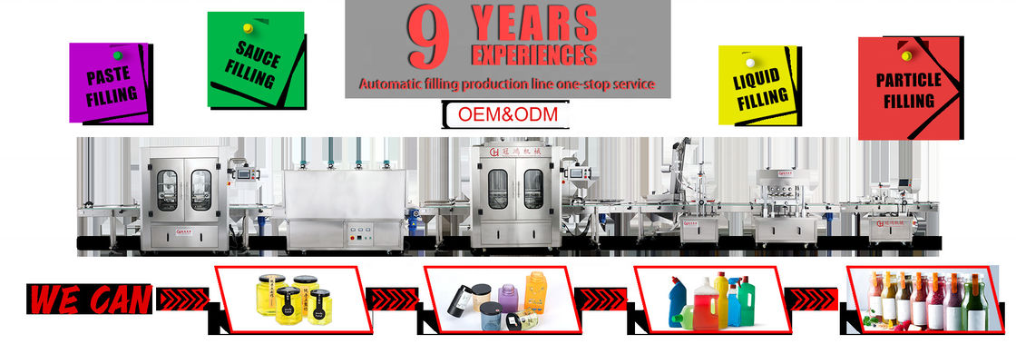Máquina automática de llenado de líquido de 4 cabezas para el embalaje de aceite comestible/champoo/líquido/detergente