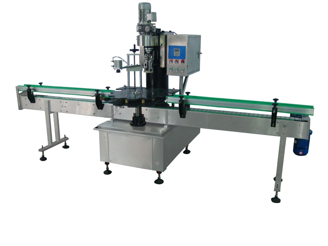 Máquina de tapado de tapas metálicas de botellas de vidrio líquido con componentes de núcleo de motor