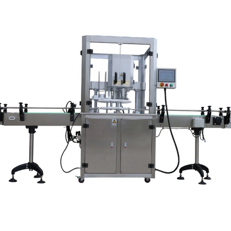 Performance de sellado del tapón de la bolsa Máquina automática de tapón de vacío de frasco de vidrio con 1 cabeza