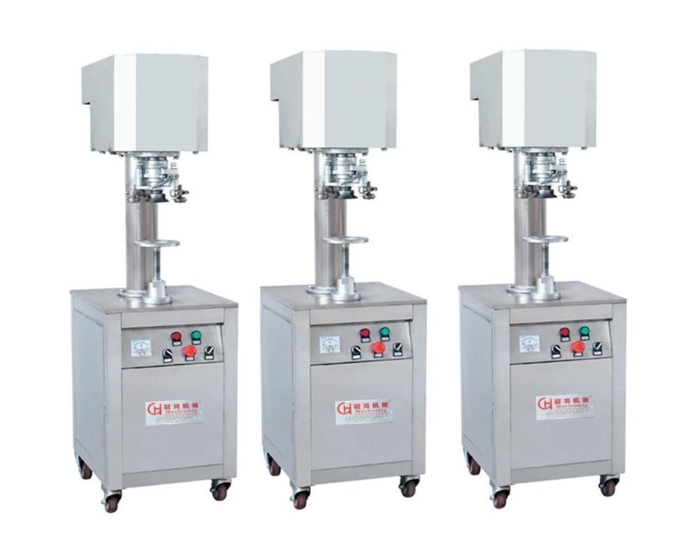 Máquina de tapa de tapas de aluminio para botellas de 50 kg de capacidad y 50-126 mm de diámetro