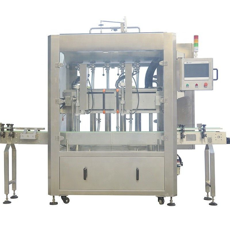 Máquina de llenado de aceite lubricante y champú líquido con doble cabeza de seguimiento