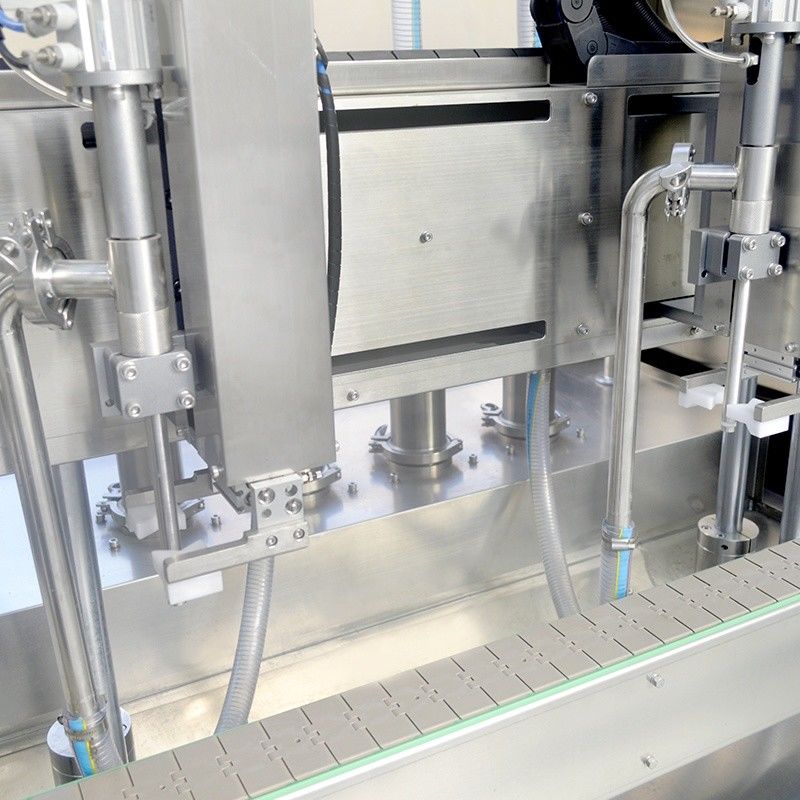 Máquina de llenado de aceite lubricante y champú líquido con doble cabeza de seguimiento