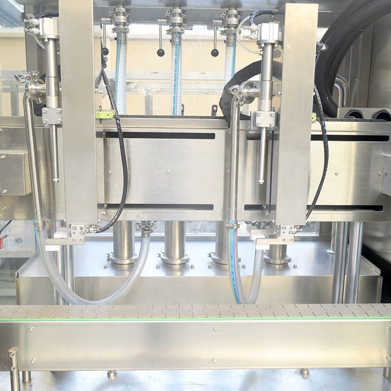 Máquina de llenado de aceite lubricante y champú líquido con doble cabeza de seguimiento