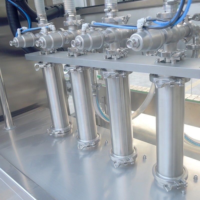 Máquina de llenado de aceite lubricante y champú líquido con doble cabeza de seguimiento